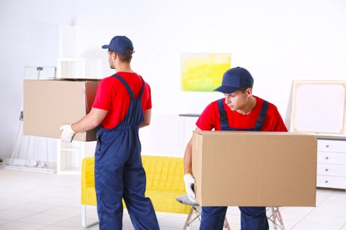 Commercial moving team planning a business relocation in Earls Court