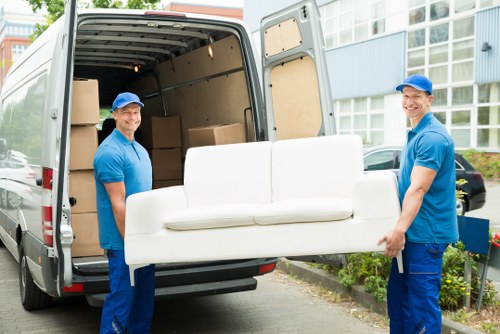 Man and Van Earls Court moving service in a London street