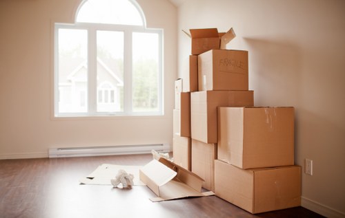 Organised packing materials and room-by-room unpacking service