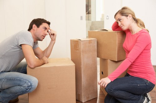 Packing and loading support for a move around Earls Court