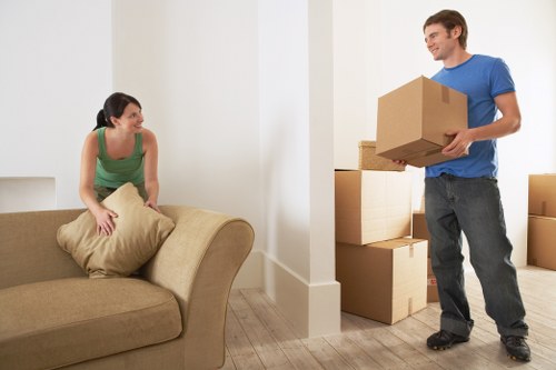 Man and van team handling apartment access in Earls Court